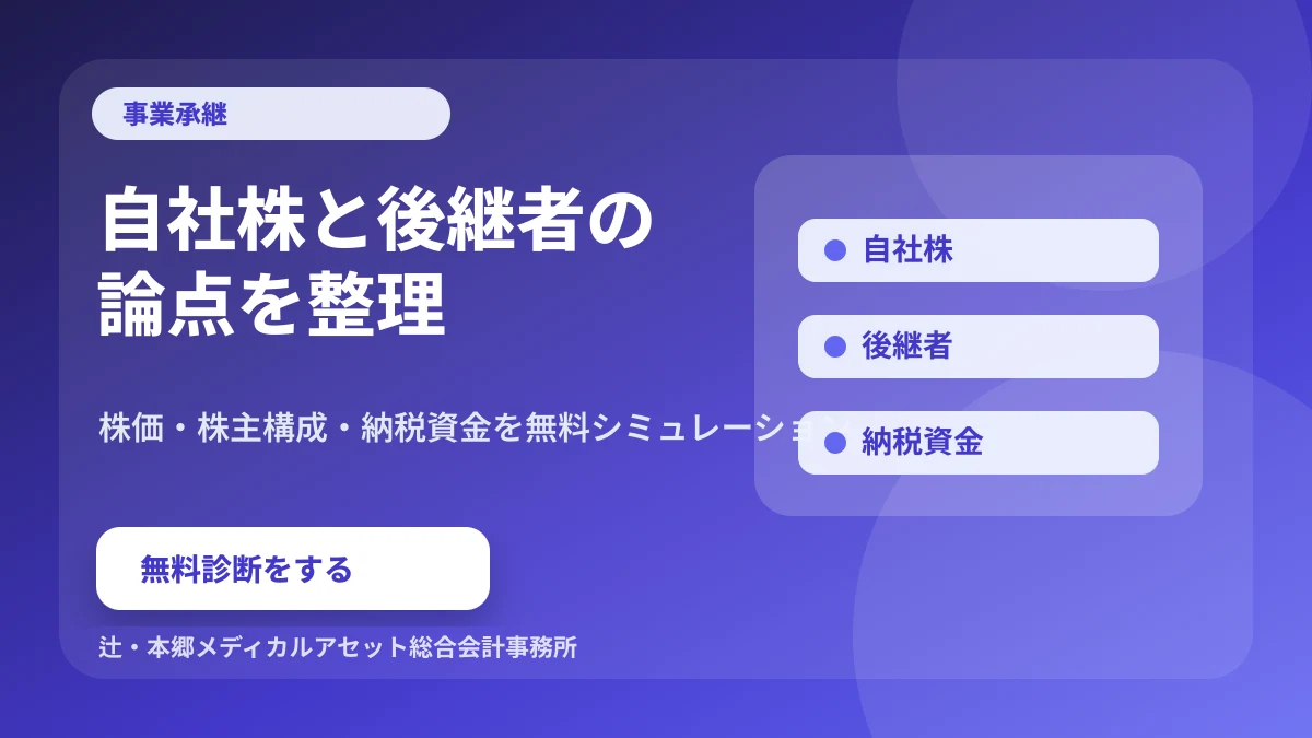 事業承継の評価シミュレーション無料キャンペーン 自社株と後継者の論点を整理